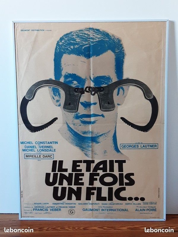 Affiche originale ¨Il était une fois un flic ¨. 60 x 80 cm (image 1)