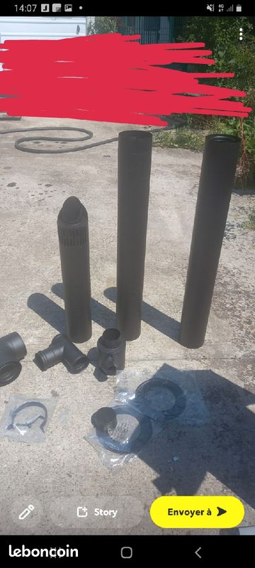Conduit pour feu à granules (image 3)
