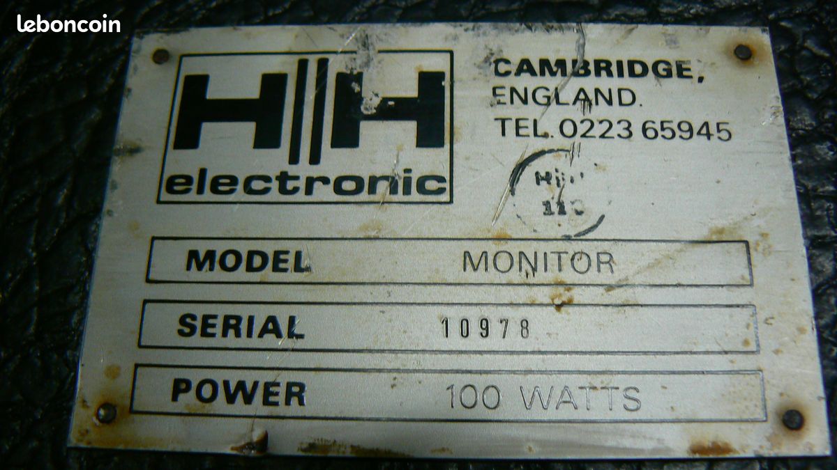 HH Monitors amplifiés 100 Watt vintage (2) (image 3)