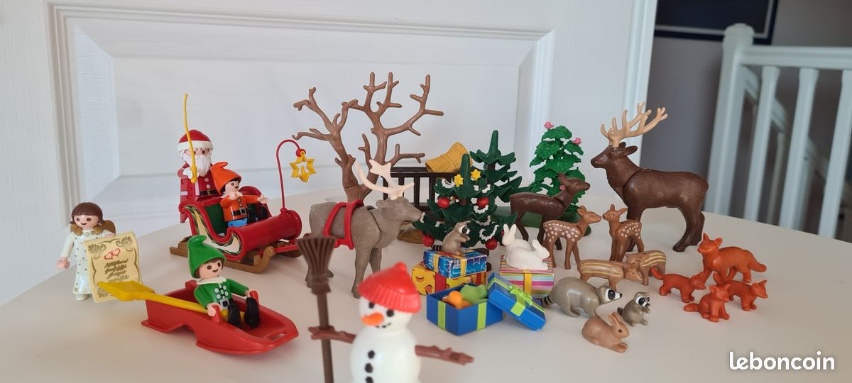 Playmobil animaux de la forêt avec père Noël (image 1)