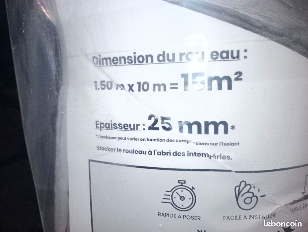 Rouleau isolant 15 couches neuf (image 3)