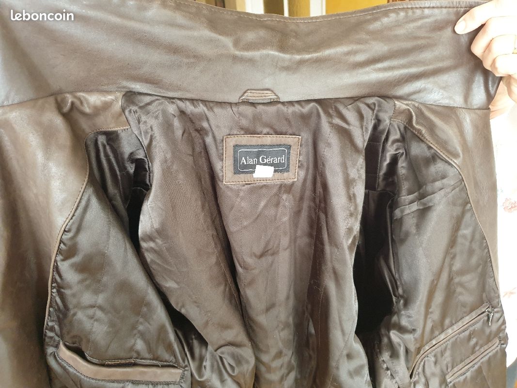 Manteau en cuir d'agneau Alan Gérard (image 4)