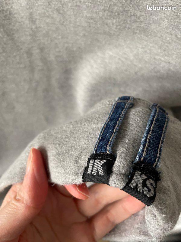 Top (débardeur) IKKS En Laine Gris - Taille S - Hiver - Occasion Très Bon état