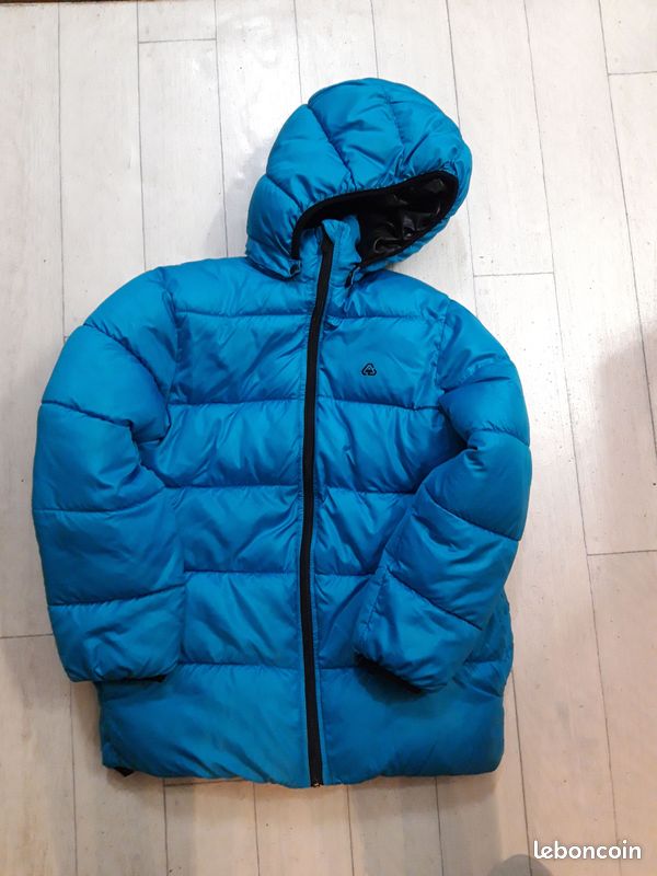 Doudoune Bleue H&M LOGG - Taille Adolescente 158/164, Référence HS318, Occasion Très Bon état