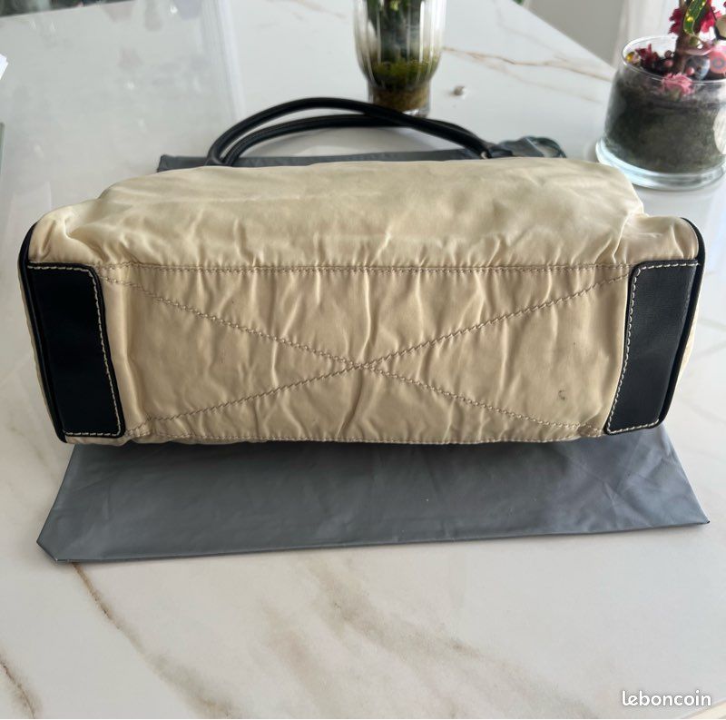 Sac « Prada Cleo », ivoire et noir (image 9)