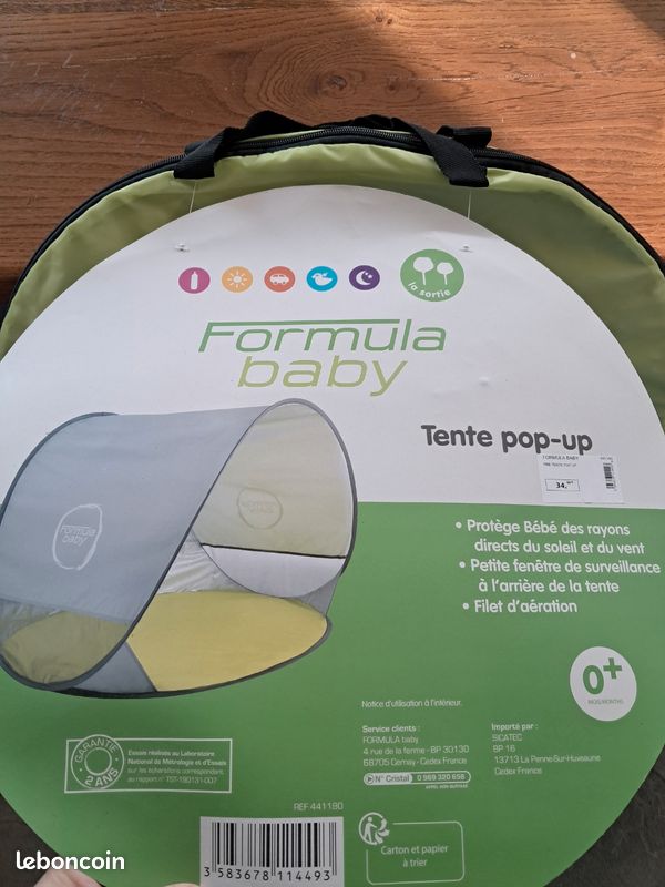 Tente pop-up Formula Baby (image 3)