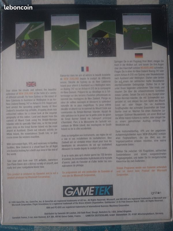 MICROSOFT FLIGHT SIMULATOR 5.1-MS-DOS PC CD-ROM-Microsoft Home EUR 10