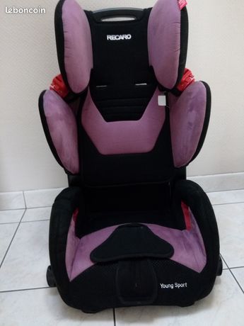 Siège auto Recaro Young Sport rose et noir 9-36 kg - Équipement auto