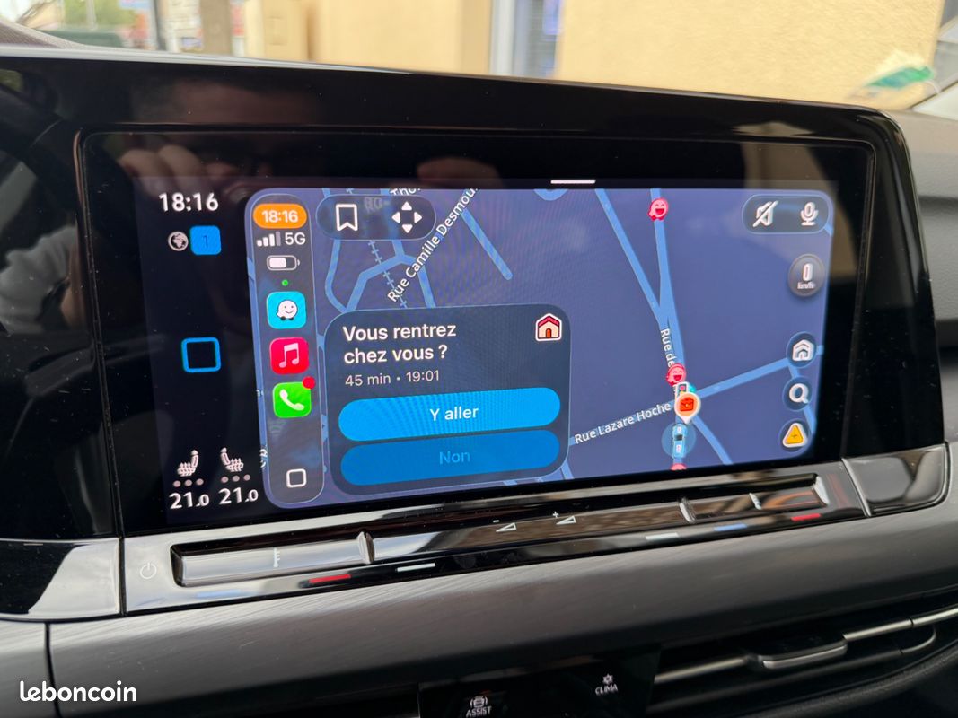 VOLKSWAGEN GOLF 8 1.5 E-TSI 150ch STYLE 1ST BVA APPLE CARPLAY (image 9)