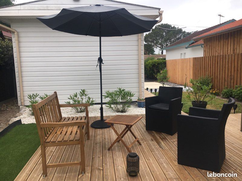 Chambre d’Hôtes dans Bungalow Bassin d’Arcachon Sud proche plage/Petits-déjeuners inclus + cuisine d’été (Inscription Mairie No 21-03943D) (image 8)