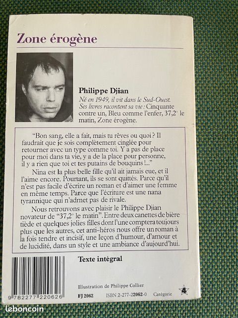 Zone érogène Auteur Philippe Djian Editions J'ai lu (image 2)