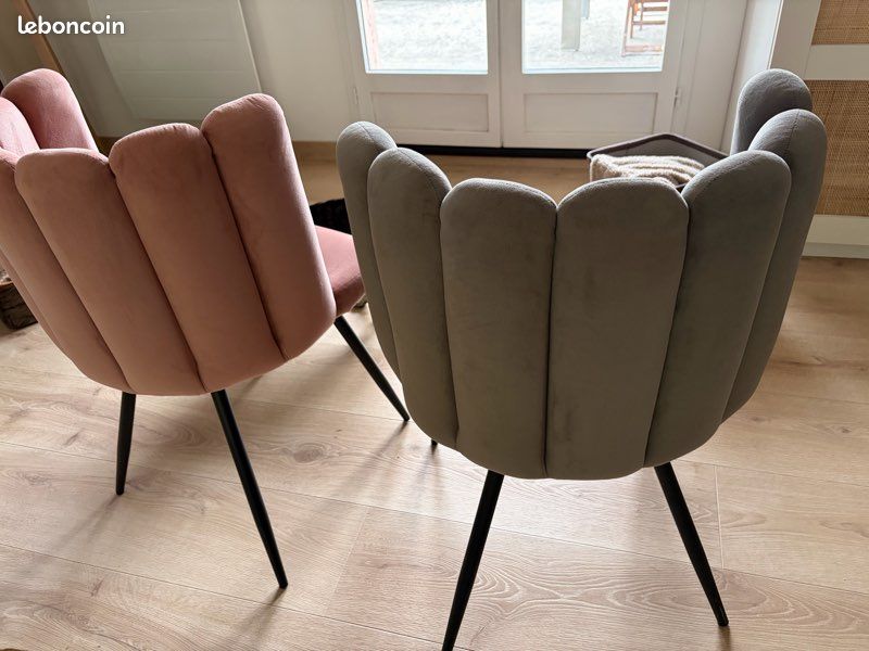 Chaises coquillage x6 (image 4)