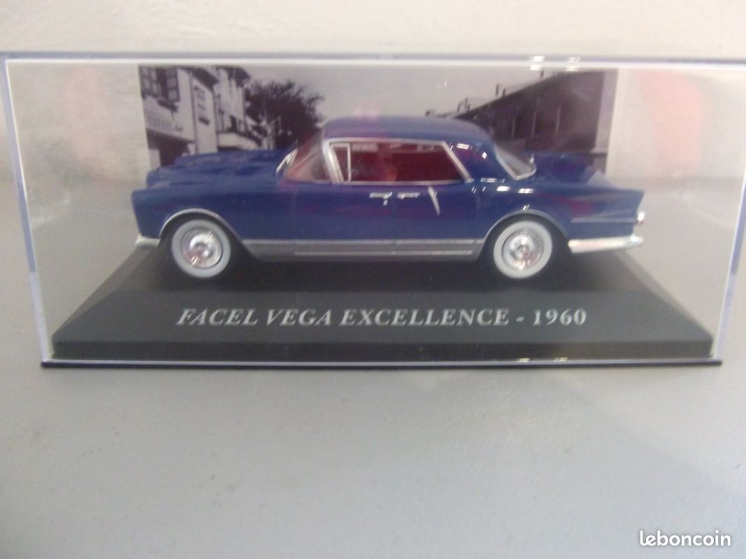 Figurine Facel Vega Excellence 1961 - 1:43 Altaya Ixo - Neuf En Vitrine