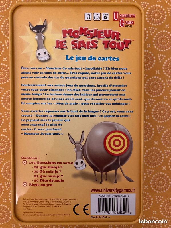 Jeu Monsieur je sais tout (image 2)