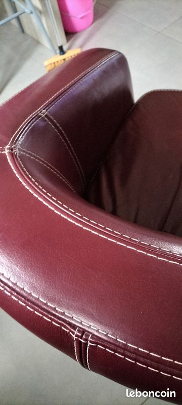 Fauteuil club cuir véritable (image 7)