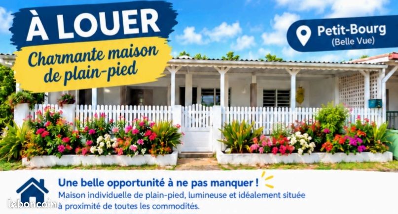 Maison 4 pièces 99 m² · à Petit-Bourg · 99 m² · 1 350 €/mois