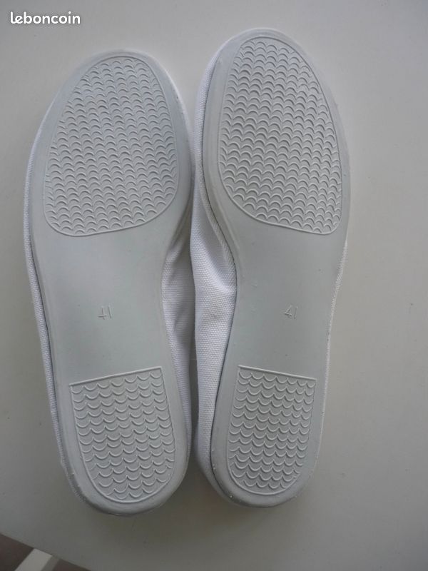 Chaussons toile t 41 neufs (image 3)