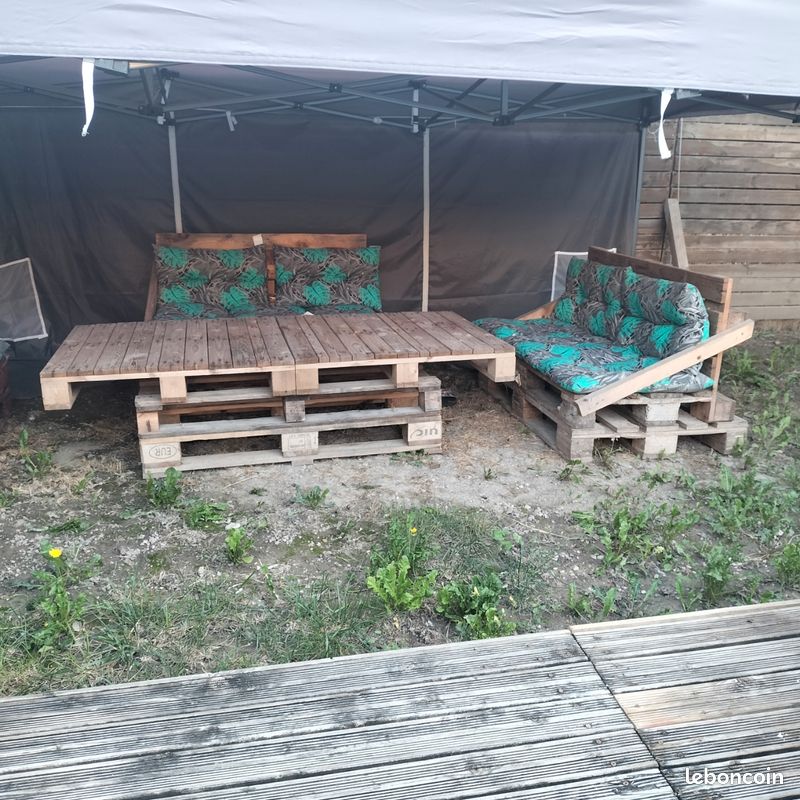 Salon de jardin en palette (image 3)