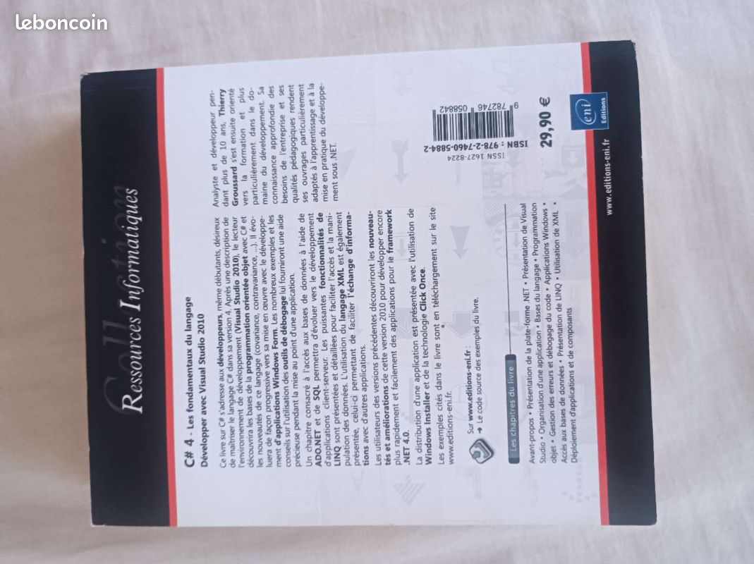 Livre Programmation: Microsoft Visual C# 4 (image 1)