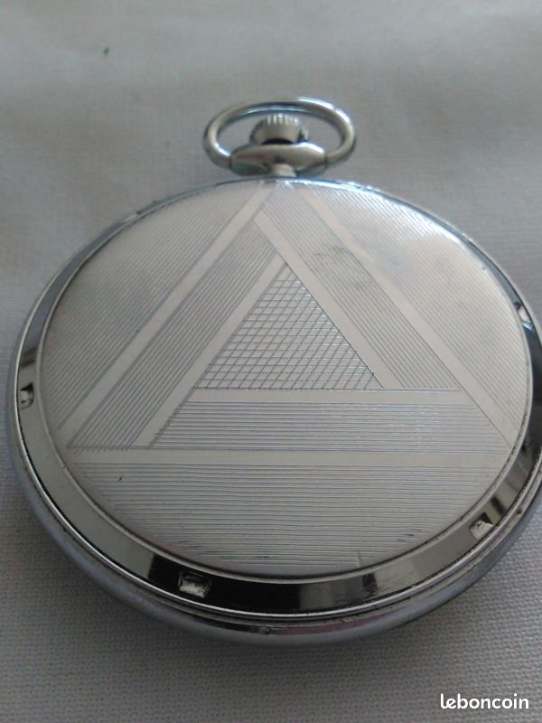 Montre Gousset Vintage JYB Calibre HP - Mouvement Mécanique Manuel, Cadran Blanc, Style Classique