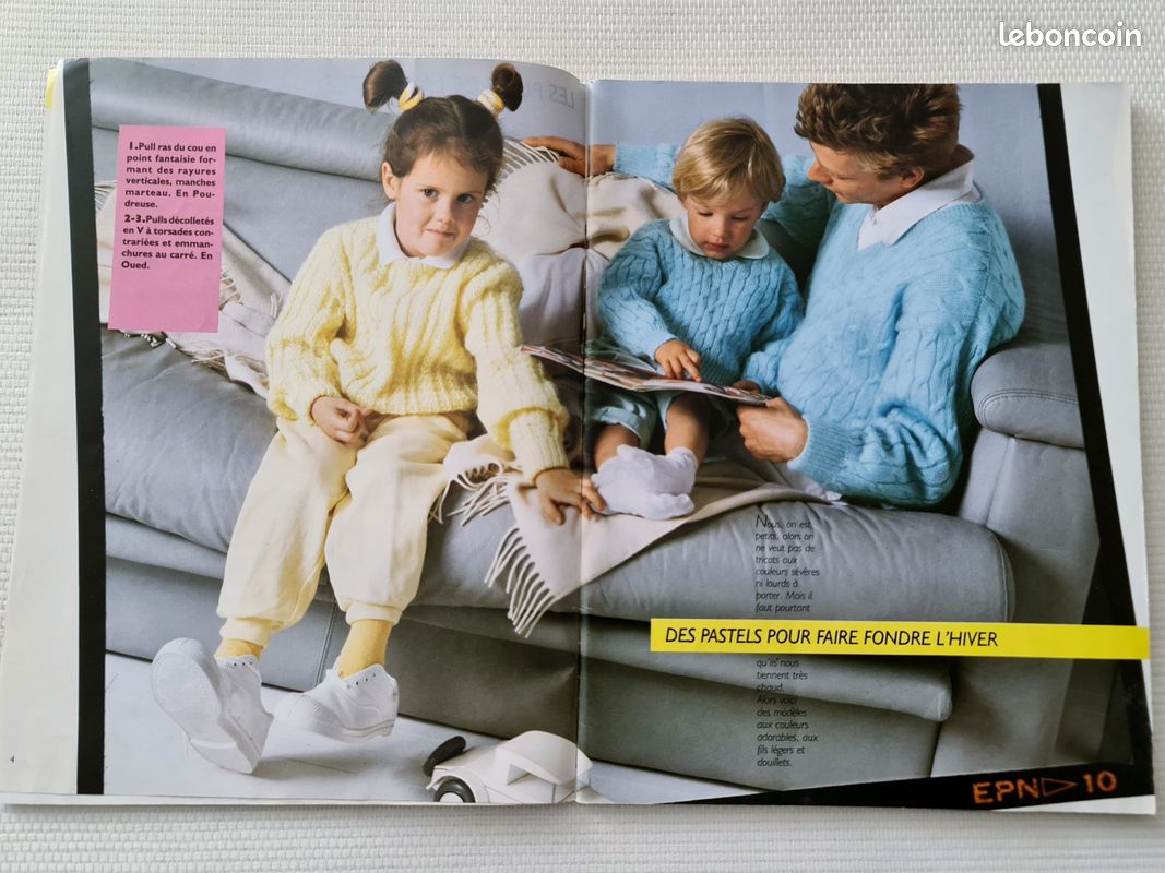 Veste Pingouin Hiver Pour Enfants - Modèle N°11, Occasion, Fabriqué En France
