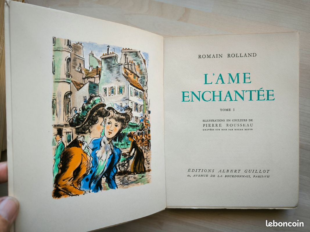 Romain Rolland l âme enchantée complet en 5 tome illustrations de pierre rousseau - Livres