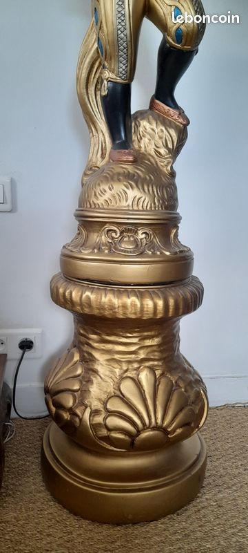 Statue Nubien + socle (image 3)