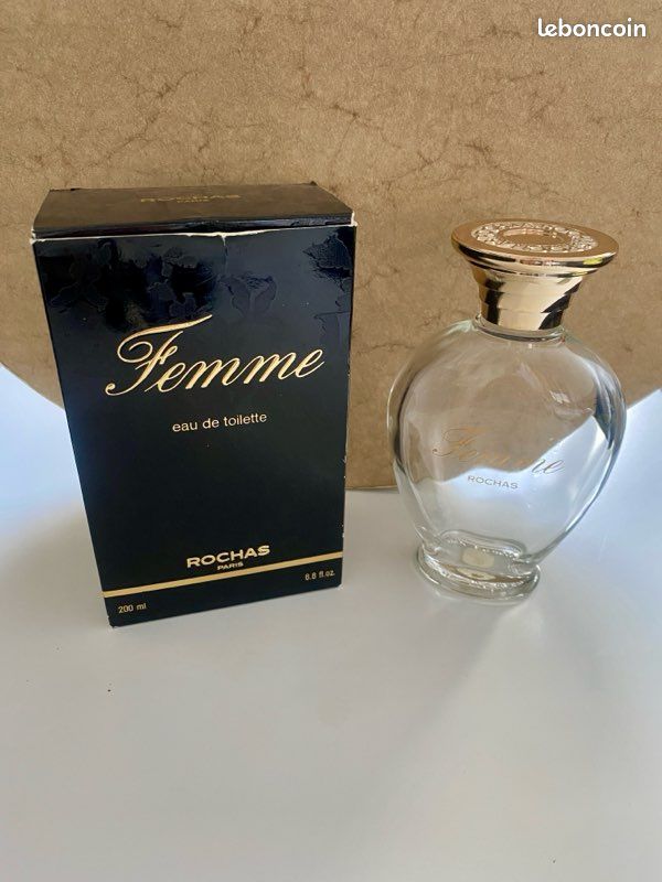 Flacon Vintage Vide 100 Ml – Eau De Toilette Femme – En Verre – Occasion Bon état – Fabriqué En France