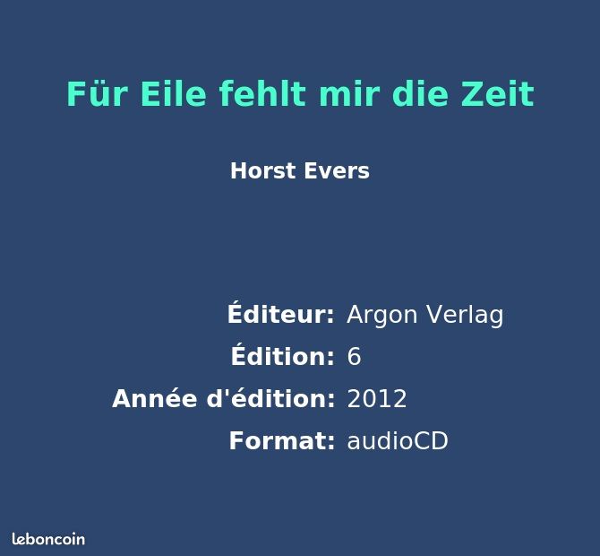 Für Eile fehlt mir die Zeit (image 2)