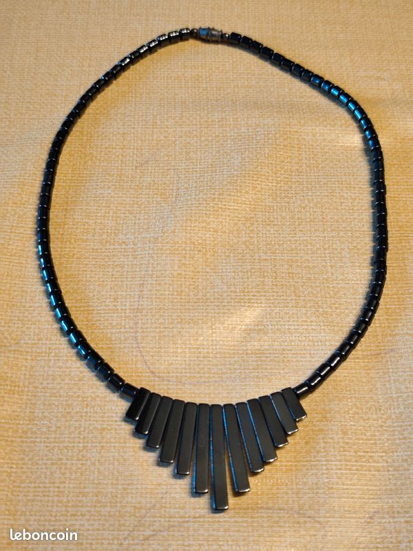 Collier en hématite noire (image 2)