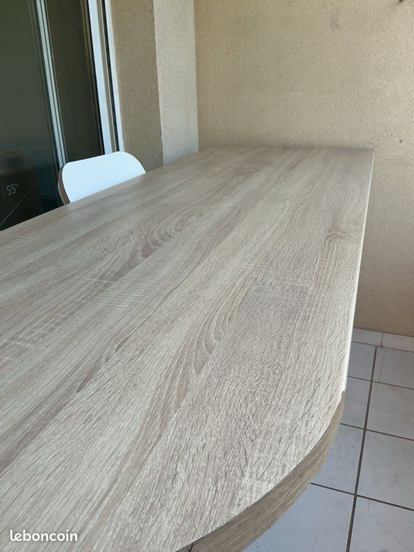 Îlot central / Mange-debout de cuisine + 2 tabourets (image 5)