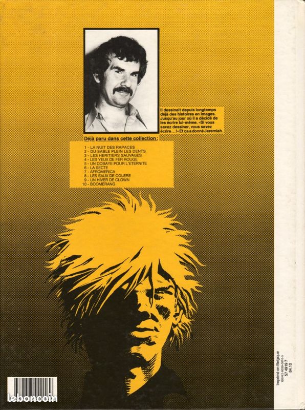 SUBLIME DEDICACE DE HERMANN dans JEREMIAH TOME 10 EO BOOMERANG TTBE (image 4)