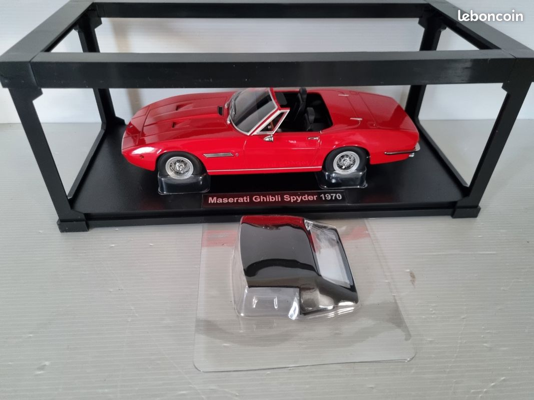 Automodello MASERATI GHIBLI SPYDER WITH ALLOY WHEELS 1970 LIGHT GREEN ME... 1/18