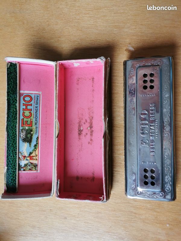Harmonica M.HOHNER Echo + boîte d origine musique (image 2)