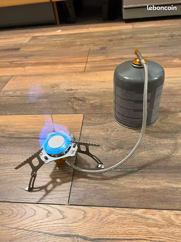 Réchaud à Gaz Pliable Et Léger Pour Camping, Rando Et Pique-nique – Inox, 280 G
