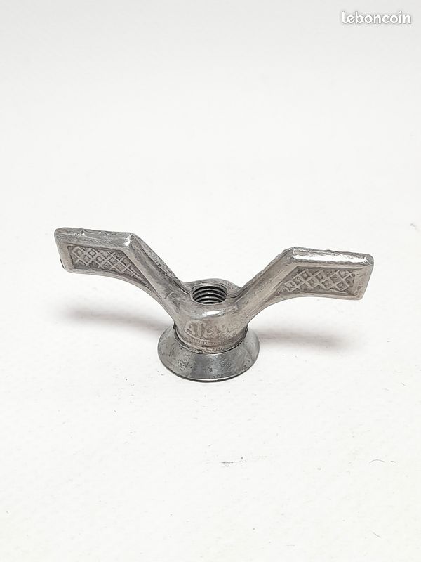 Lot 4 Écrous Papillon Vélo – 8/9,5 Mm – Alliage Doré – Années 40/50 – Pour Pièces