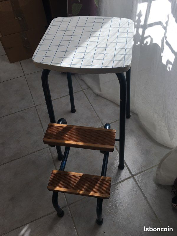 Tabouret marche pied vintage (image 1)