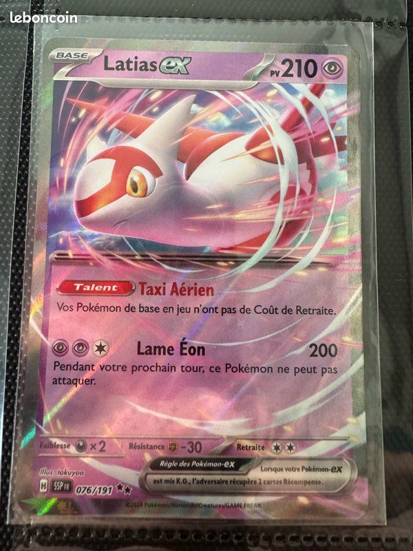 076 191 pokemon card 076 191 pokemon card Pokemon Scarlet and Violet Surging Sparks Latias Ex #076/191 Double Rare Holo Trading Card