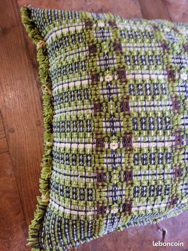 Coussin ancien vintage années 50 (image 3)