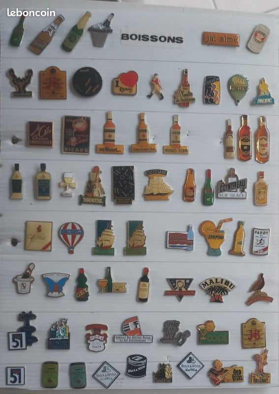 Lot pin's collection BOISSONS (image 1)