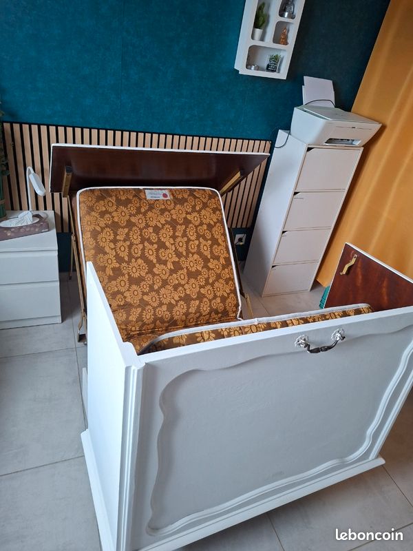 Lit commode pliable avec matelas (image 4)