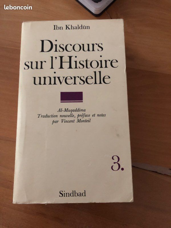 Discours sur l'histoire universelle ibn khaldoun Édition sindbad (image 2)