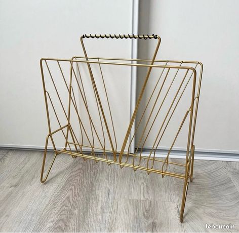 Lot De 12 ⚜️ Porte-revues En Métal Doré - Vintage - Années 1960/70