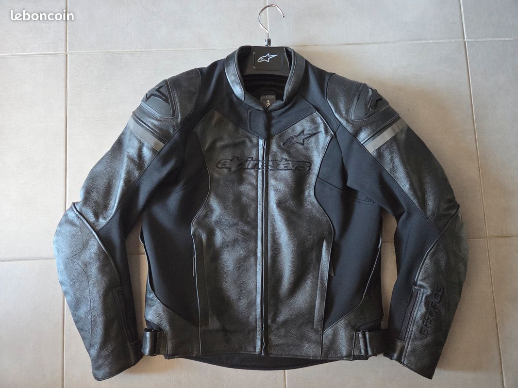 Blouson moto cuir Alpinestars GP Force taille EUR 50 USA 40 (image 1)