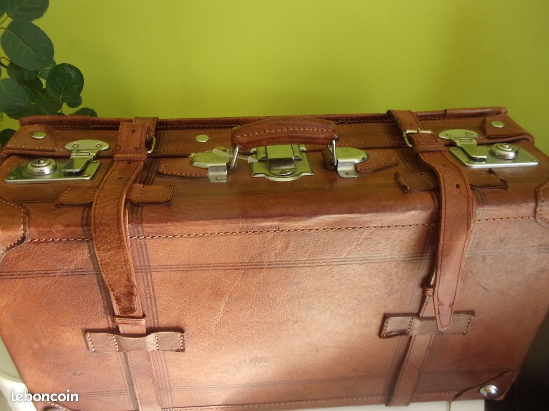 Valise vintage cuir (image 2)