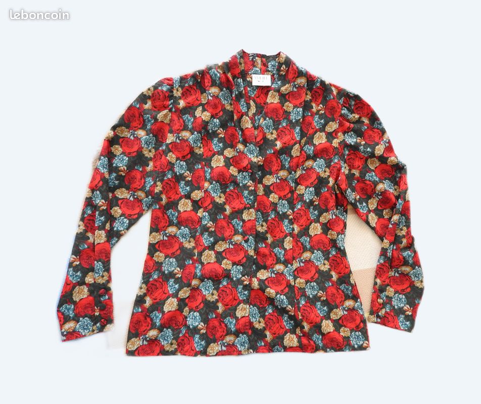Chemisier WEILL Taille 40 Bleu - Coton, Manches Longues, Occasion Très Bon état