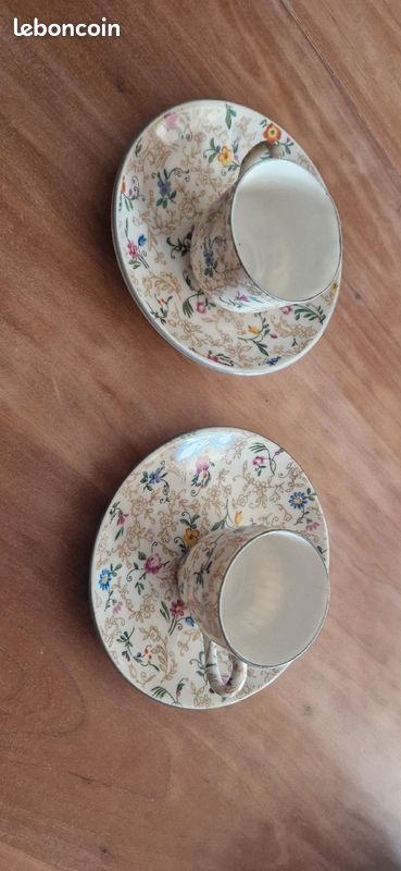 Duo tasses à café porcelaine (image 1)