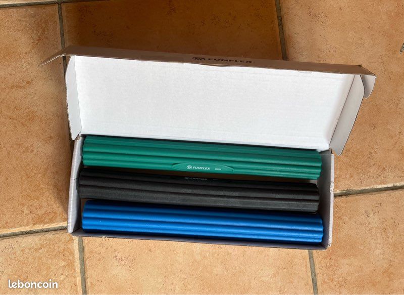 Kit de barres de flexibilité / renforcement FUNFLEX (3 niveaux de résistance) (image 4)