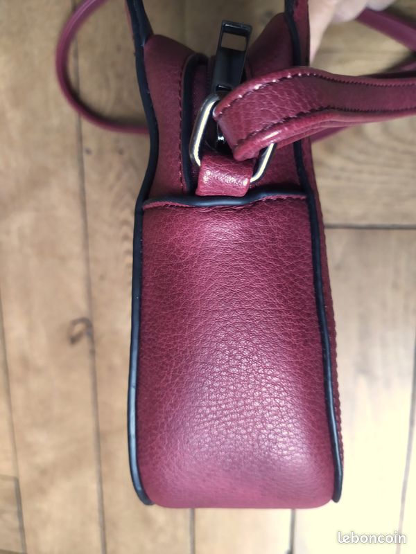 Sac à main bandoulière rouge/grenat (image 12)