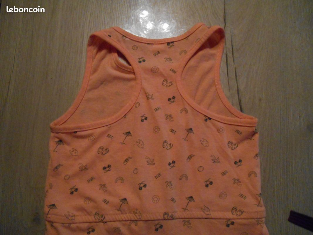 Robe d'été saumon avec motif (image 3)